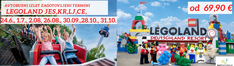 enodnevni izleti v Legoland vstopnica + prevoz + vodič