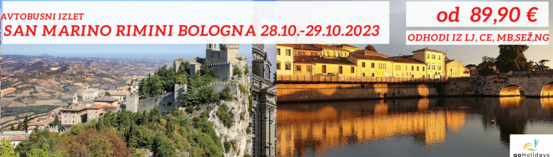 Dvodnevni izlet v San Marino Rimini Bologna